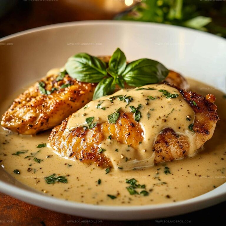 Creamy Basil Chicken Recipe