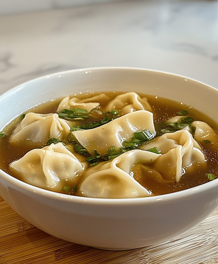 Homemade Wonton Soup Recipe
