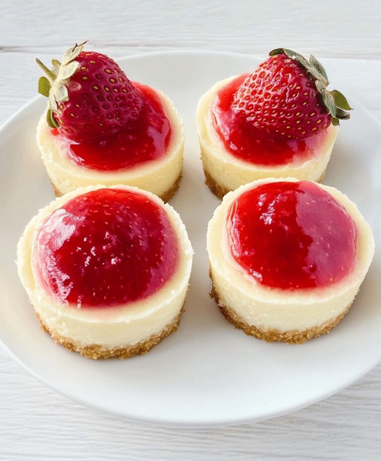 Mini Strawberry Cheesecakes Recipe