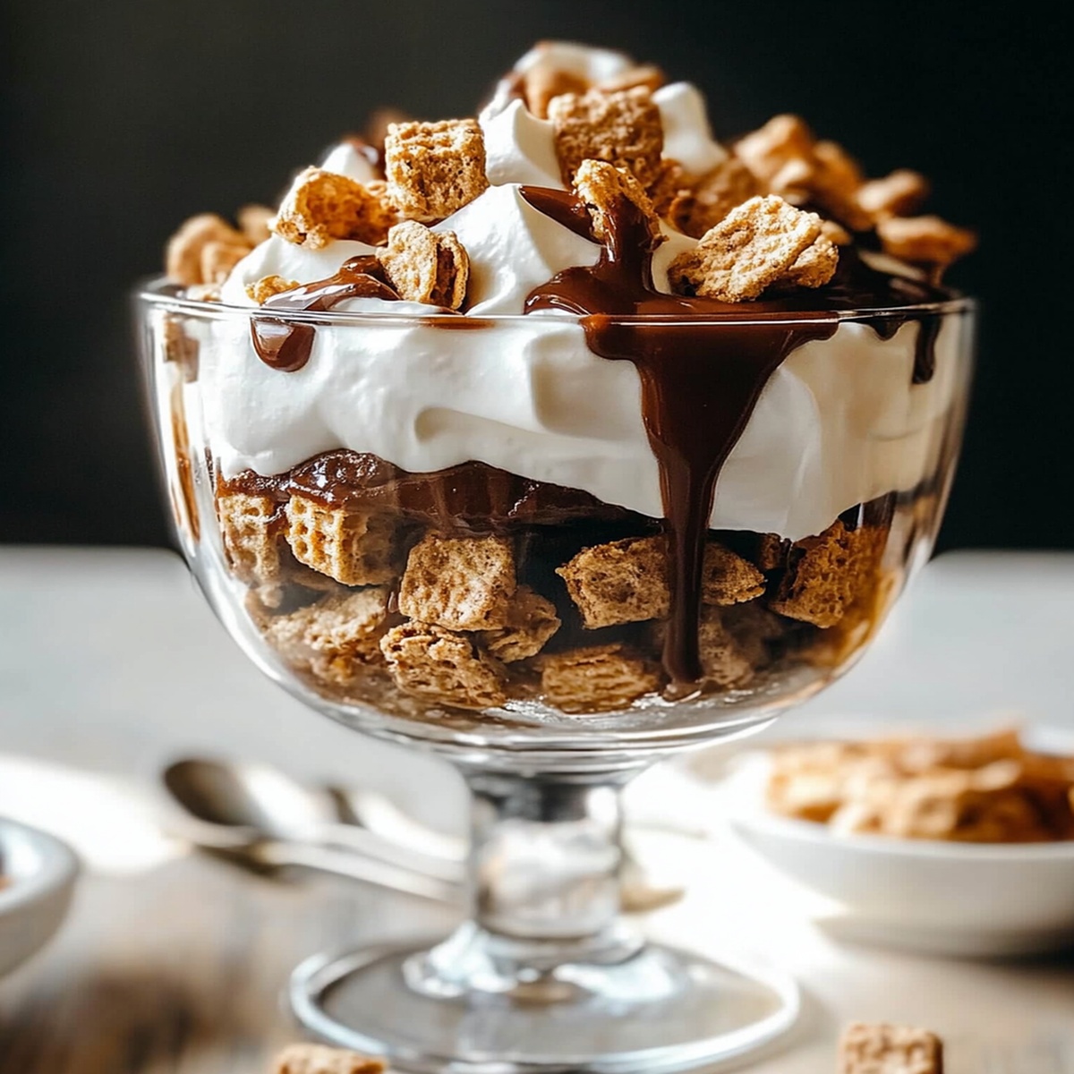 Hot Fudge Golden Grahams Parfait Recipe
