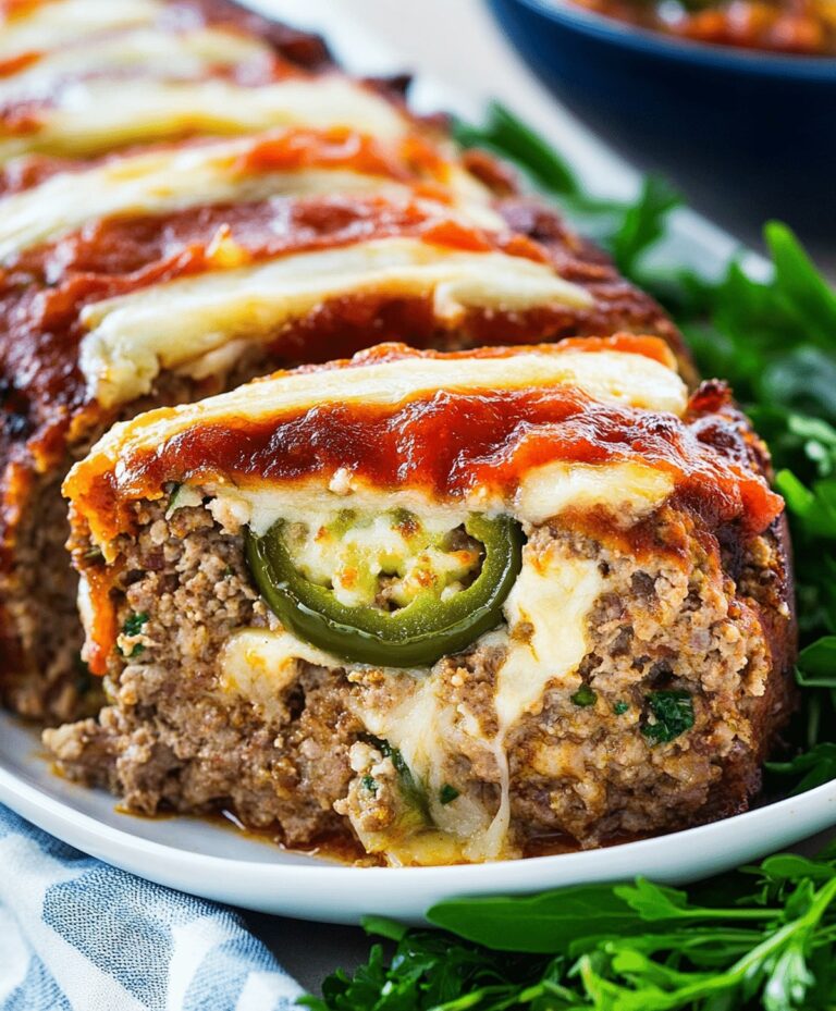 Jalapeno Popper Stuffed Meatloaf Recipe