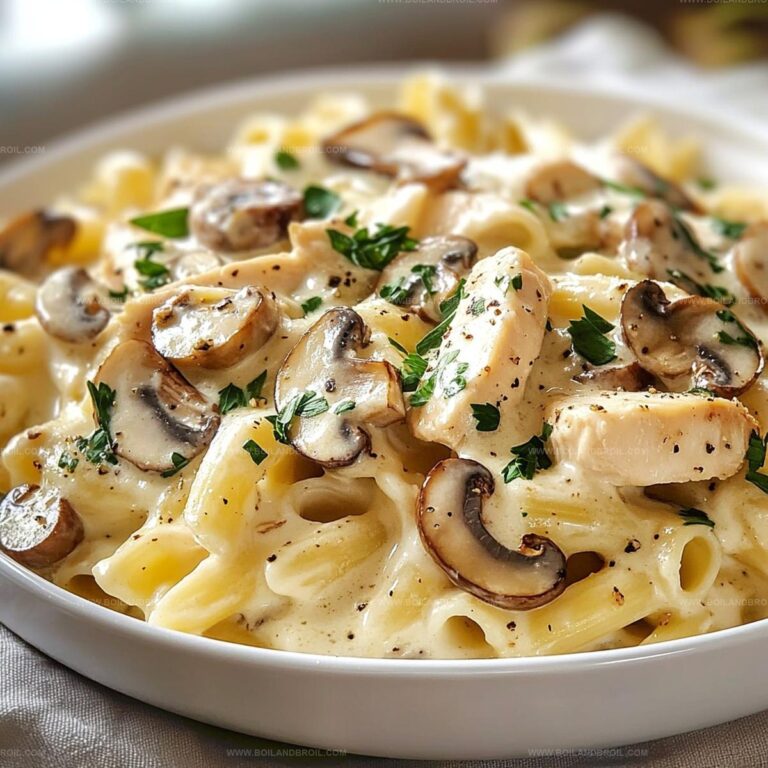 Creamy Chicken Mushroom Pasta Recipe