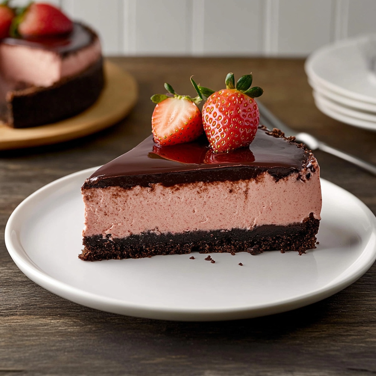 Chocolate Strawberry Cheesecake Recipe
