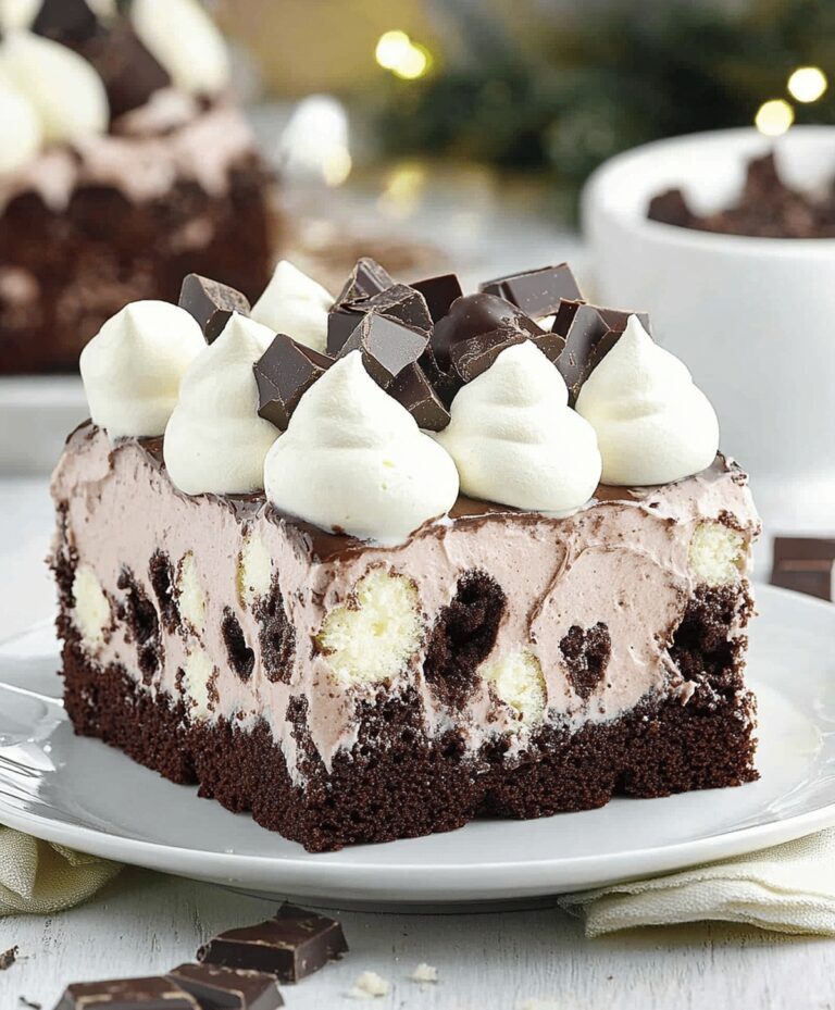 Hot Chocolate Poke Cake Recipe