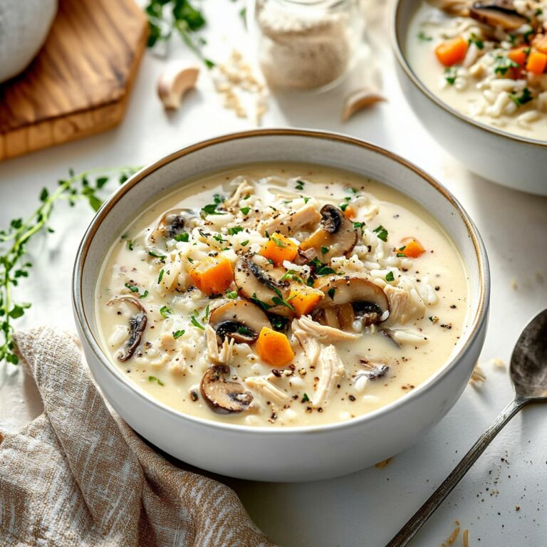 Creamy Chicken and Mushroom Soup Recipe