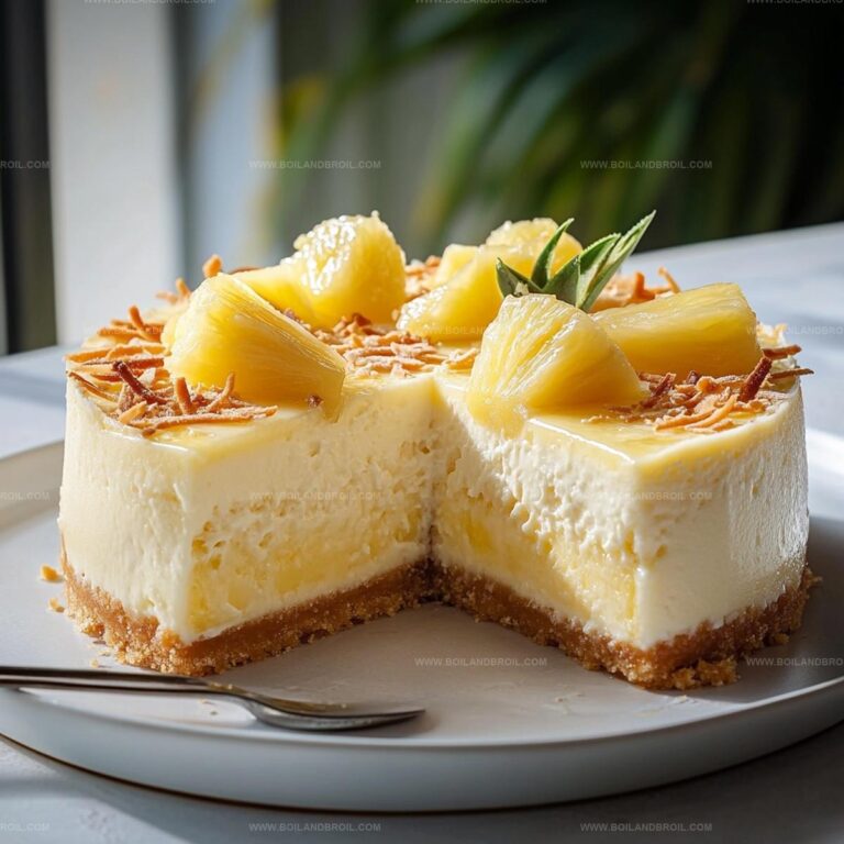 Coconut Pineapple Cheesecak Recipe