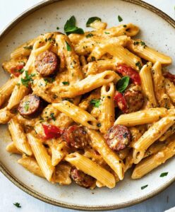 Creamy Cajun Sausage Pasta Recipe