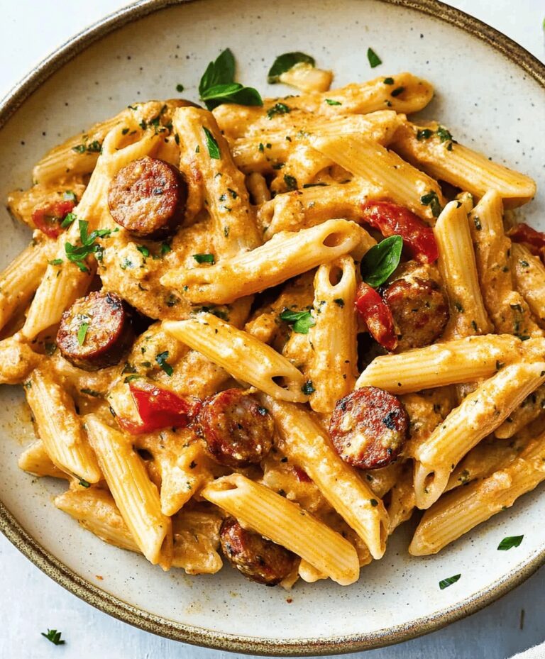 Creamy Cajun Sausage Pasta Recipe
