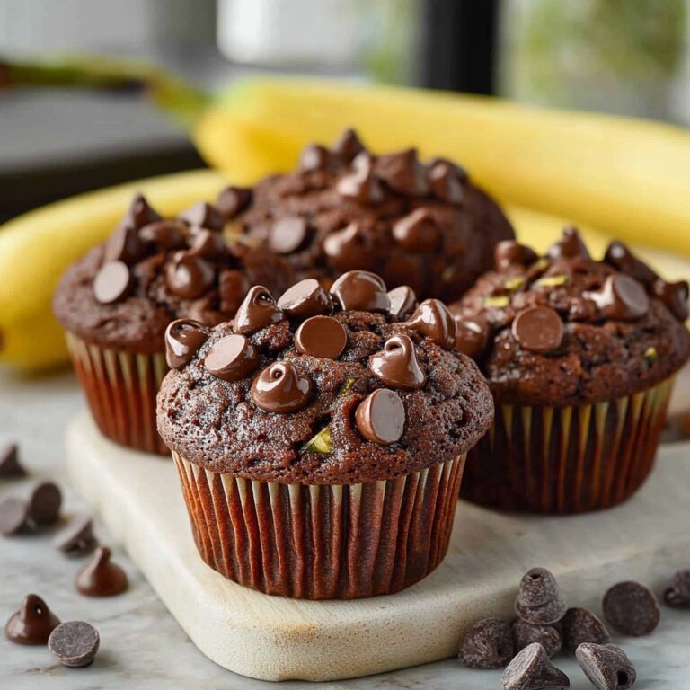 Healthy Chocolate Chip Banana Zucchini Muffins Recipe