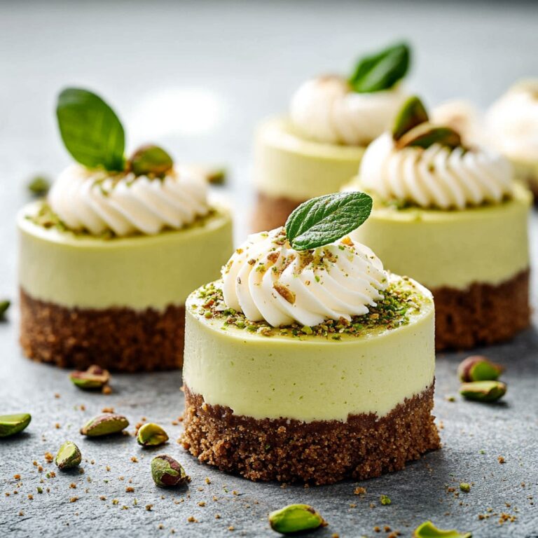 Pistachio Coffee Cheesecakes Recipe