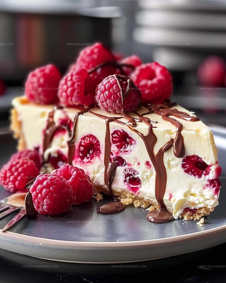 White Chocolate Raspberry Truffle Cheesecake Recipe