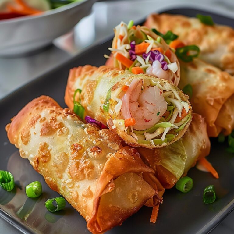 Crispy Shrimp and Cabbage Egg Rolls Recipe