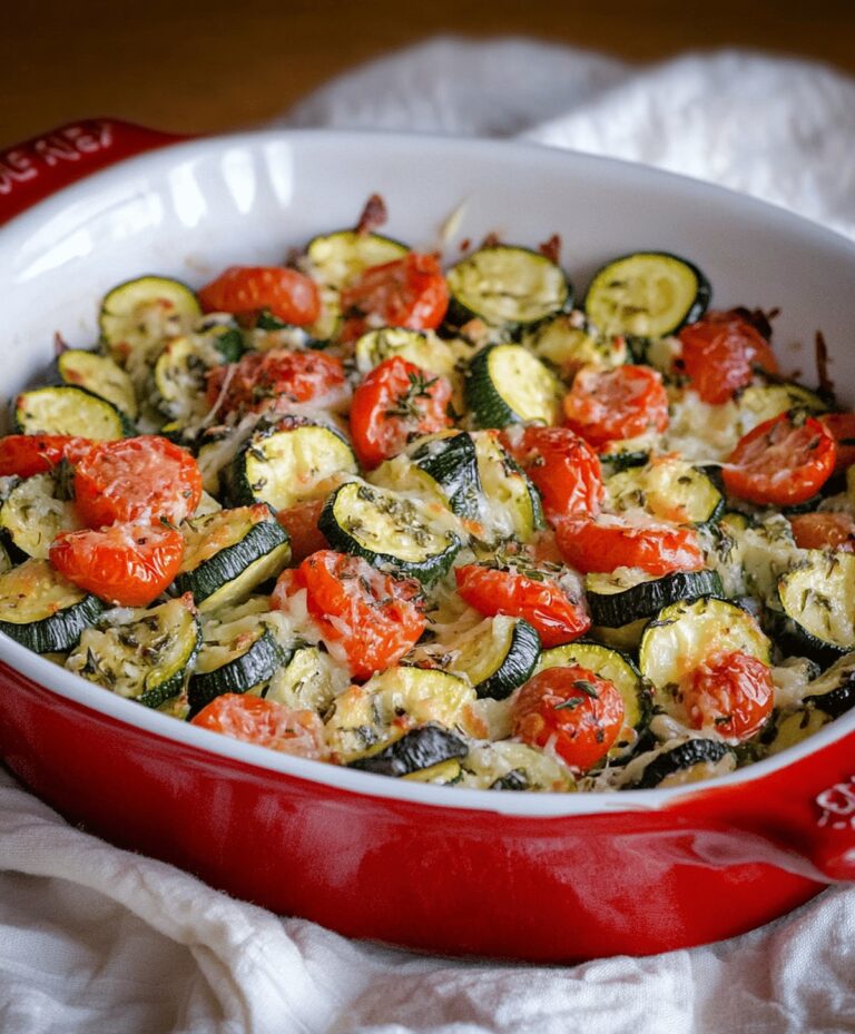 Baked Herb Tomato Zucchini Recipe
