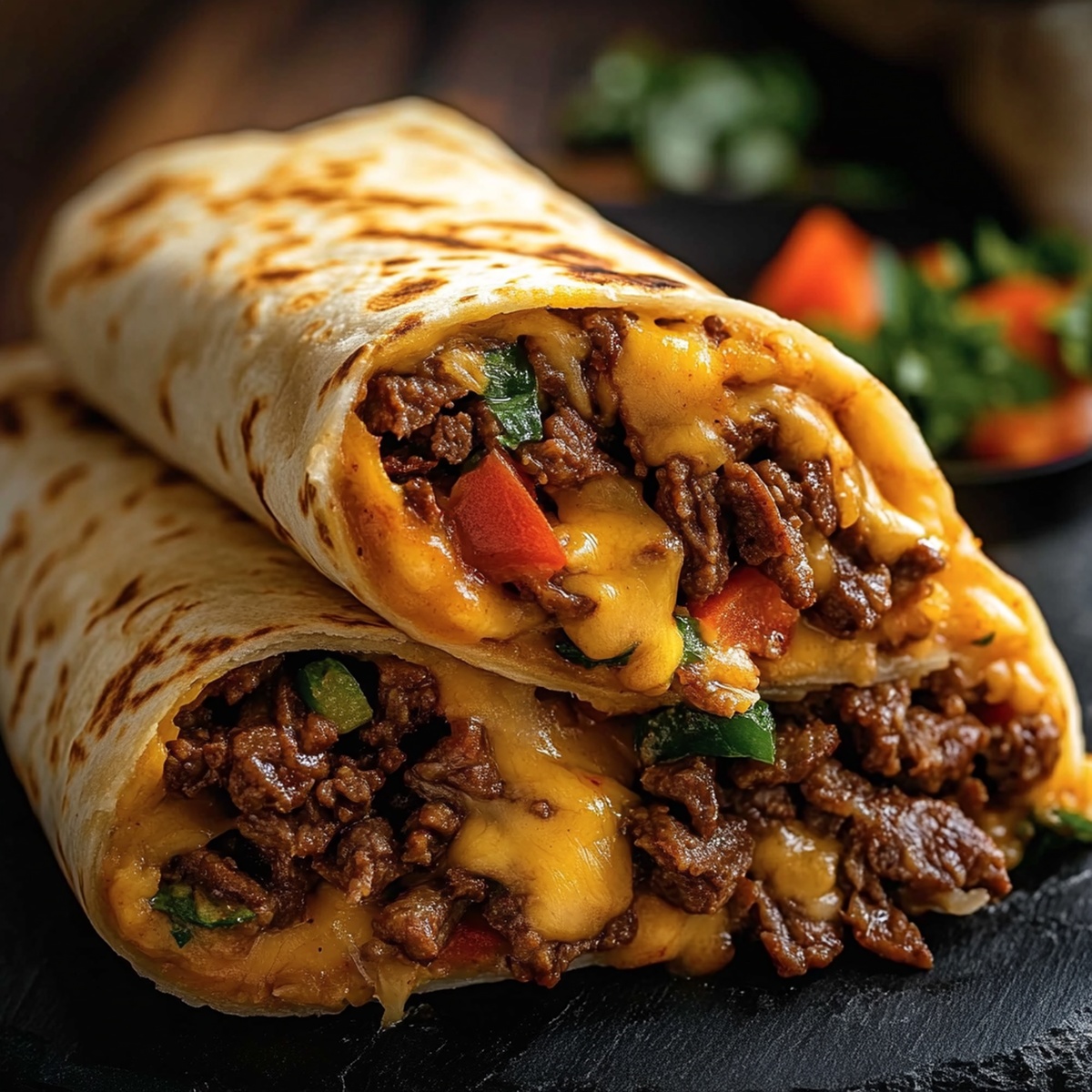 Nacho Cheese Beef Wrap Recipe