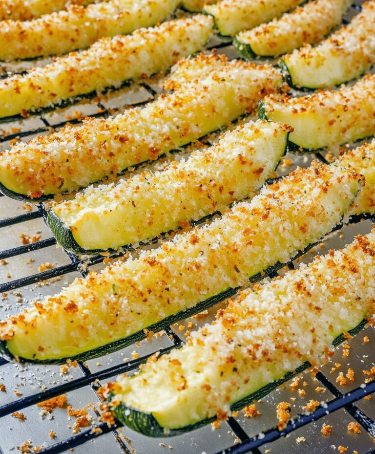 Parmesan Crusted Zucchini Wedges Recipe