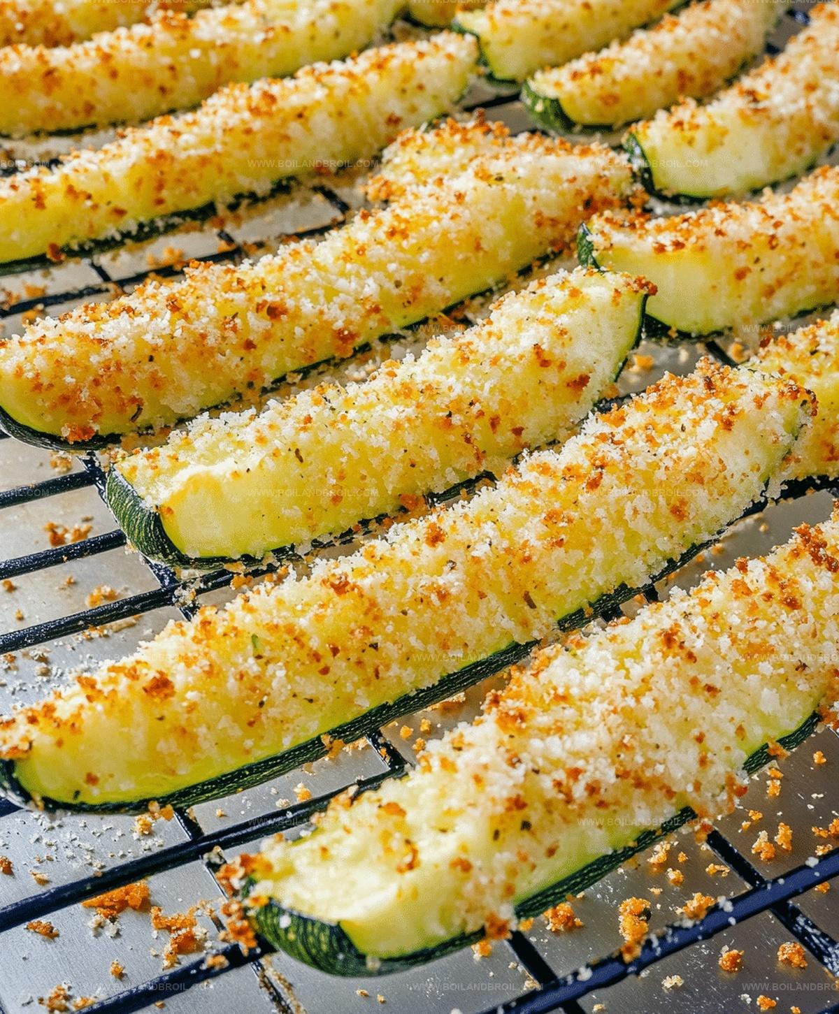 Parmesan Crusted Zucchini Wedges Recipe