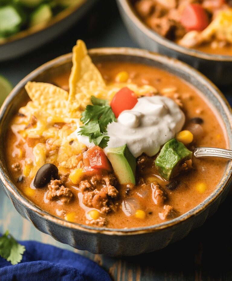 Creamy Beef Enchilada Soup Recipe