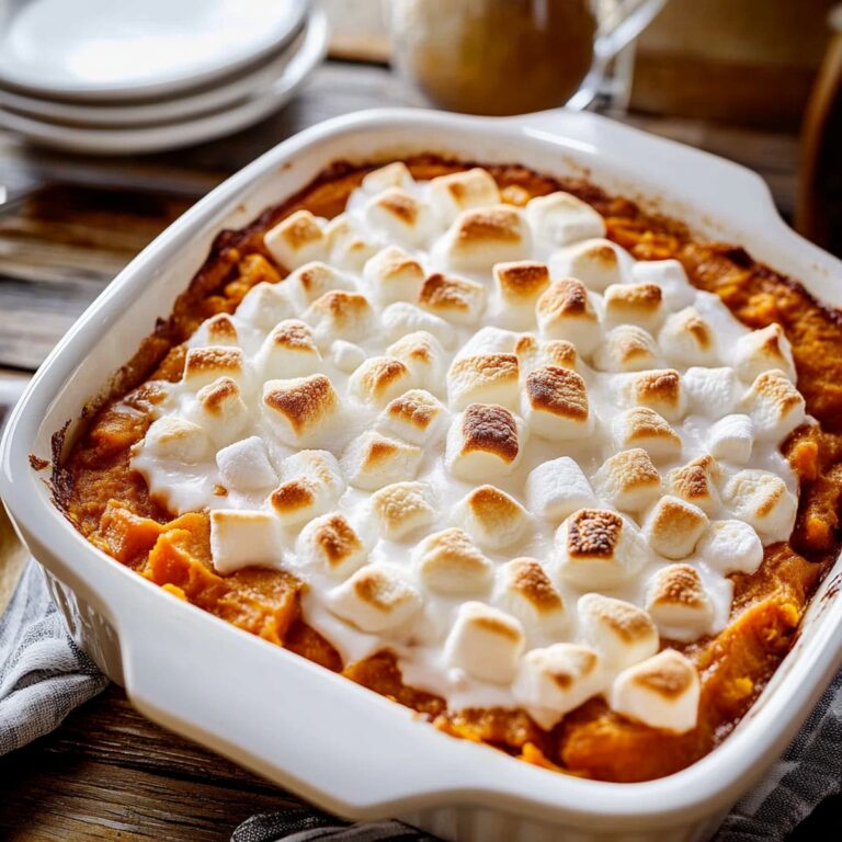 Southern Sweet Potato Casserole with Marshmallows Recipe
