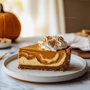 Pumpkin Pie Cheesecake with Biscoff Crust Recipe