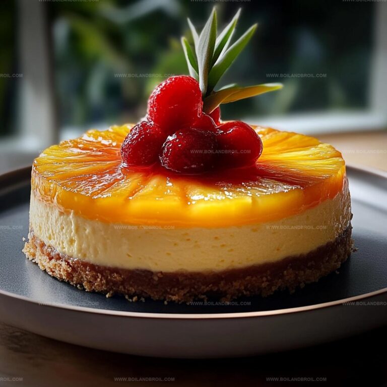 Pineapple Upside-Down Cheesecake Delight Recipe
