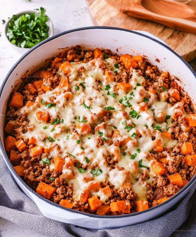 Ground Turkey Sweet Potato Bake Recipe