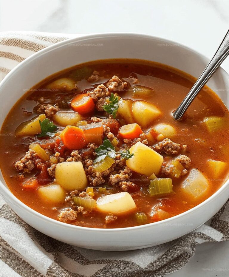 Ground Beef Vegetable Soup Recipe