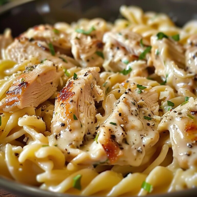 Crockpot Garlic Parmesan Chicken Pasta Recipe