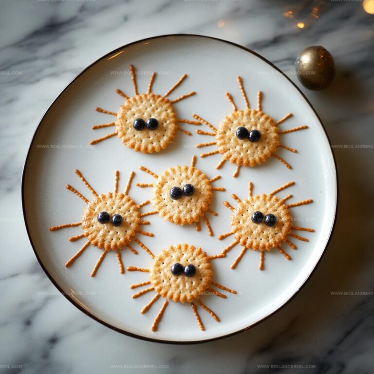Ritz Cracker Spiders Recipe