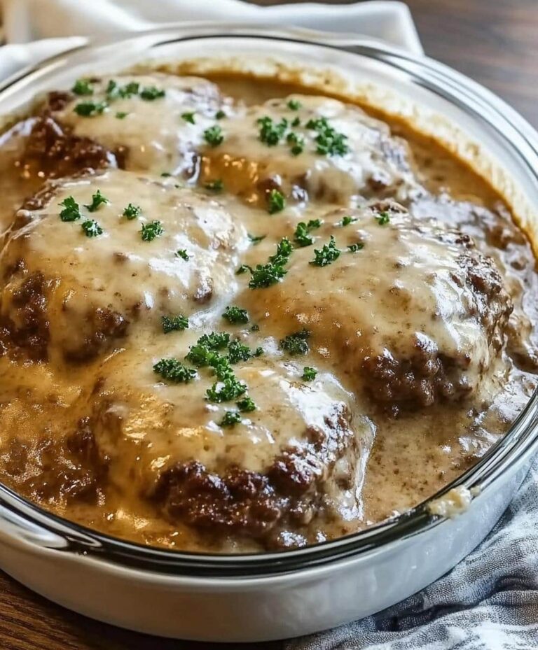 Amish Hamburger Steak Bake Recipe