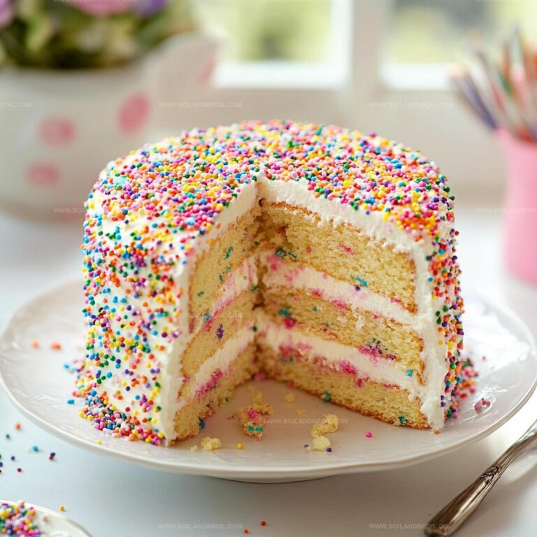 Funfetti Cake with Colorful Sprinkles Recipe