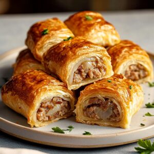 Savory French Onion Sausage Rolls Recipe