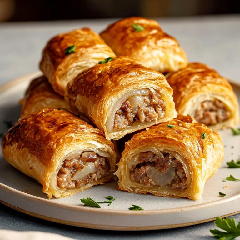 Savory French Onion Sausage Rolls Recipe