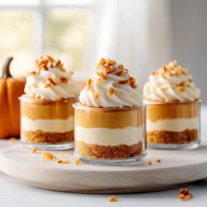 Pumpkin Pie Cheesecake Cups Recipe