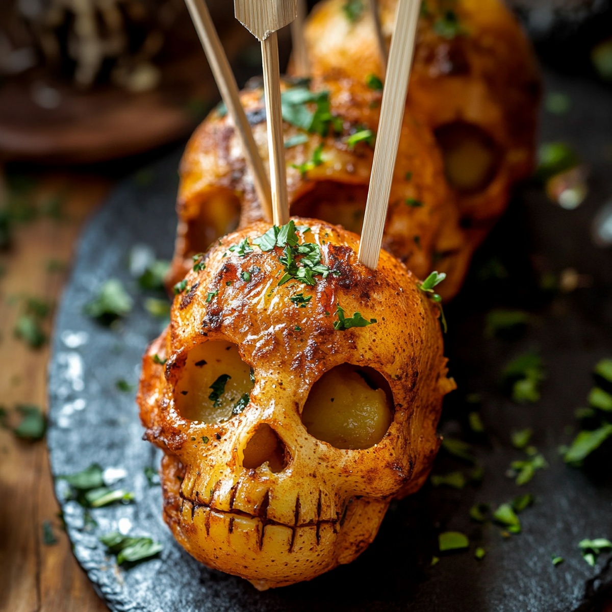 Spooky Halloween Skull Potatoes Recipe