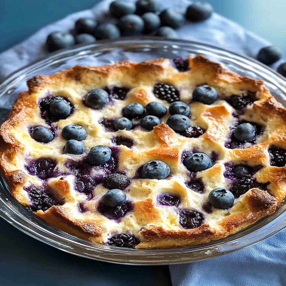 Blueberry Cottage Cheese Breakfast Bake Recipe