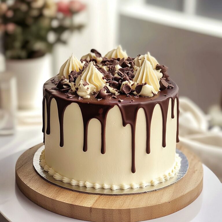Elegant White Chocolate Drip Cake Recipe