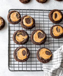 Peanut Butter Swirl Brownie Cookies Recipe
