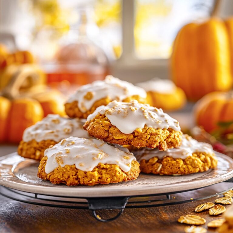 Frosted Pumpkin Oatmeal Cookies Recipe