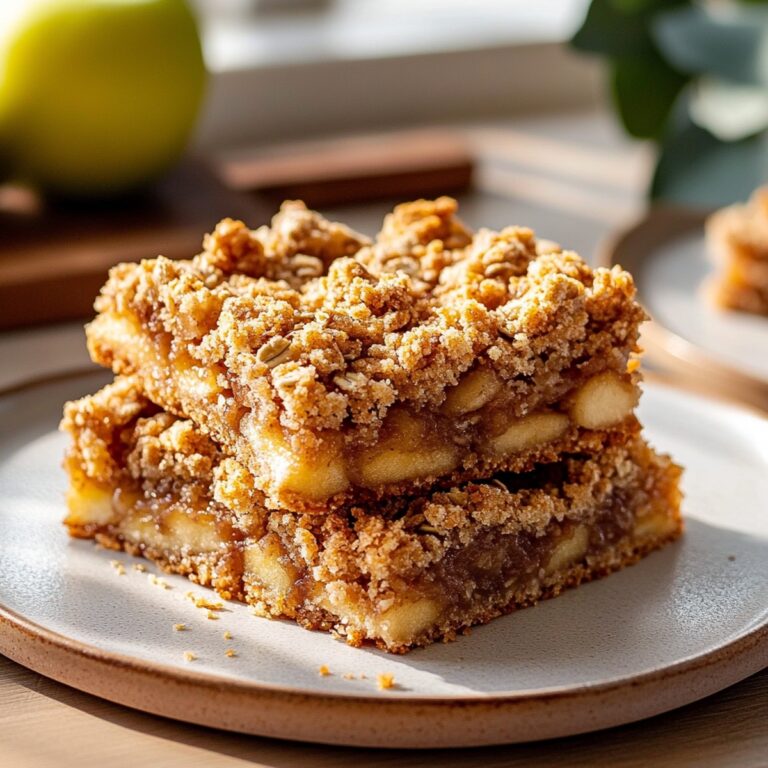 Easy Apple Oatmeal Crumb Bars Recipe