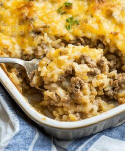 Ground Beef Rice Casserole Recipe