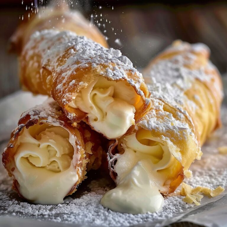 Crisp and Buttery Italian Cream-Filled Cannoncini Recipe