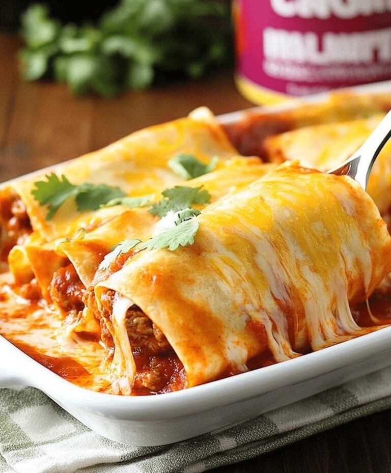 5-Ingredient Beef Enchiladas Recipe
