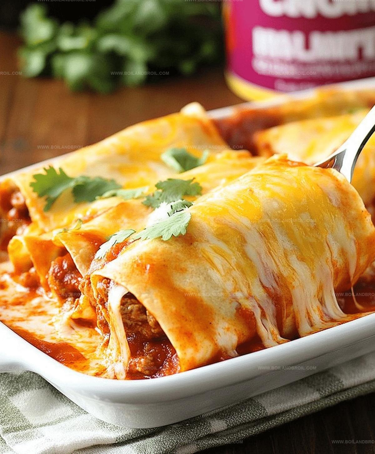 5-Ingredient Beef Enchiladas Recipe
