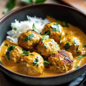 Savory Coconut Curry Chicken Meatballs Recipe