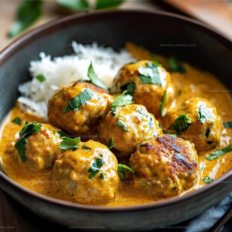 Savory Coconut Curry Chicken Meatballs Recipe