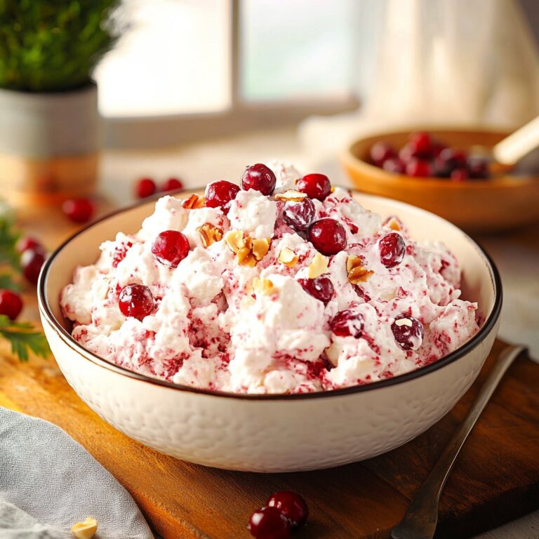 Festive Cranberry Fluff Salad Recipe