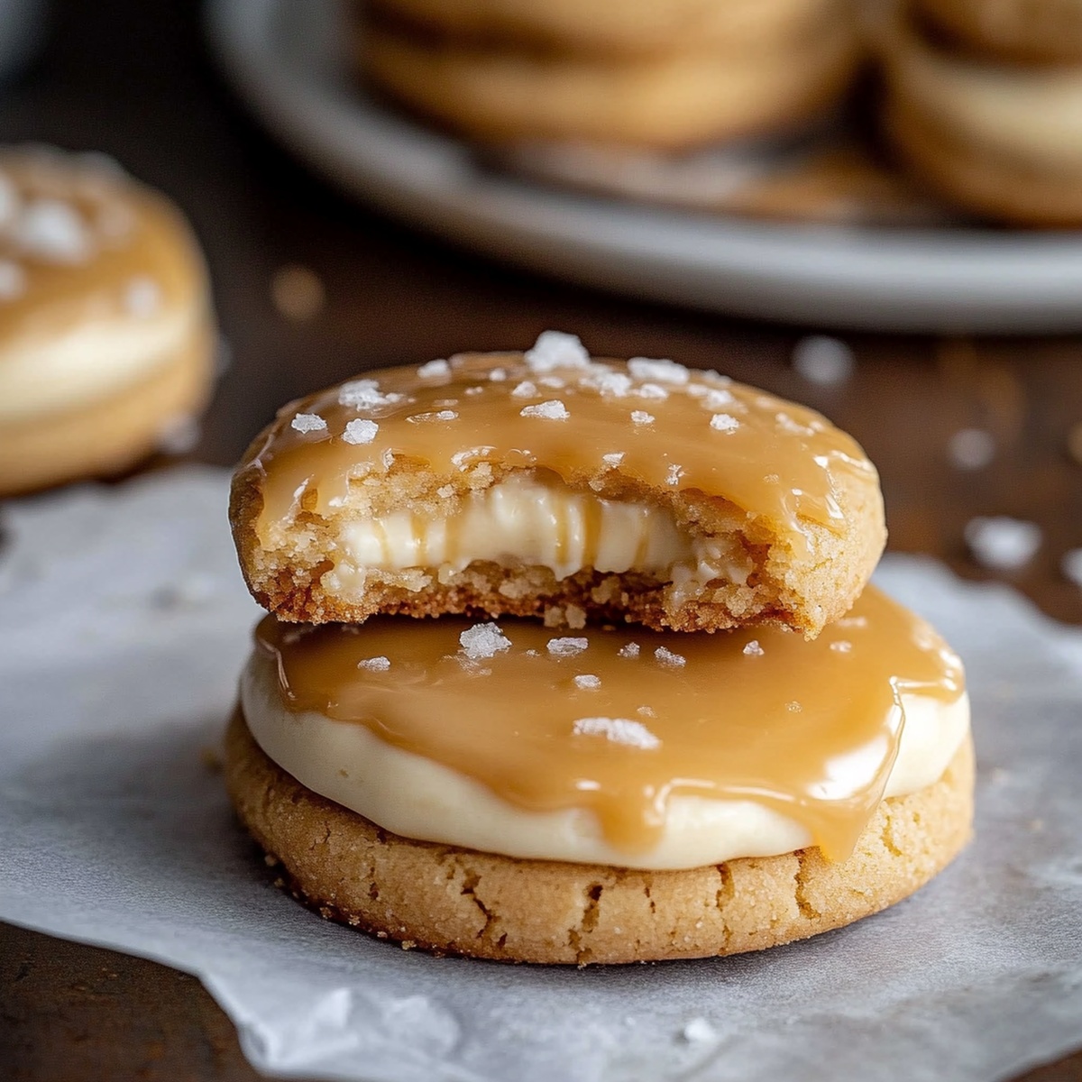 Salted Caramel Cheesecake Cookies Recipe