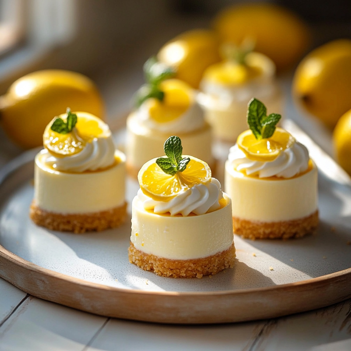 Mini Lemon Cheesecakes Recipe