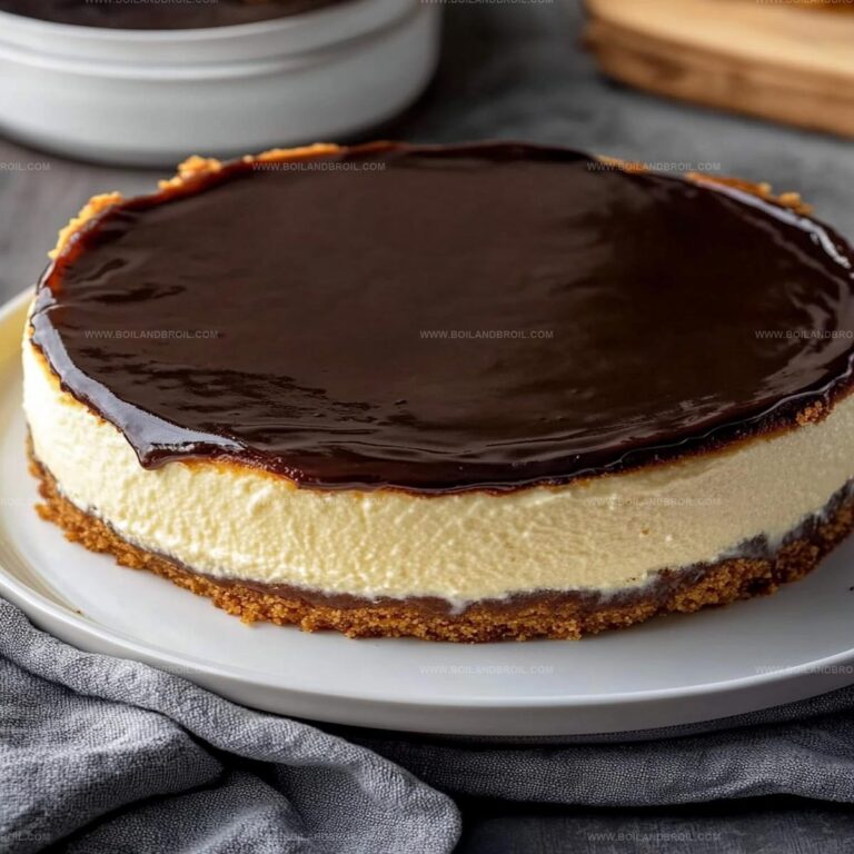 Boston Cream Pie Cheesecake Recipe