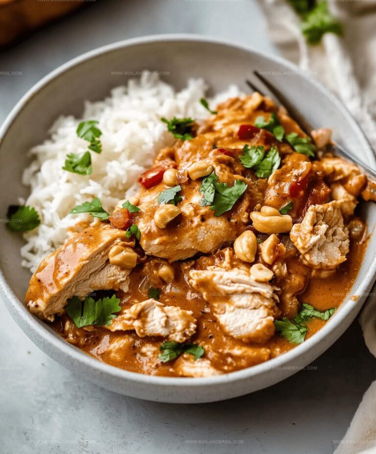 Slow Cooker Peanut Chicken Recipe